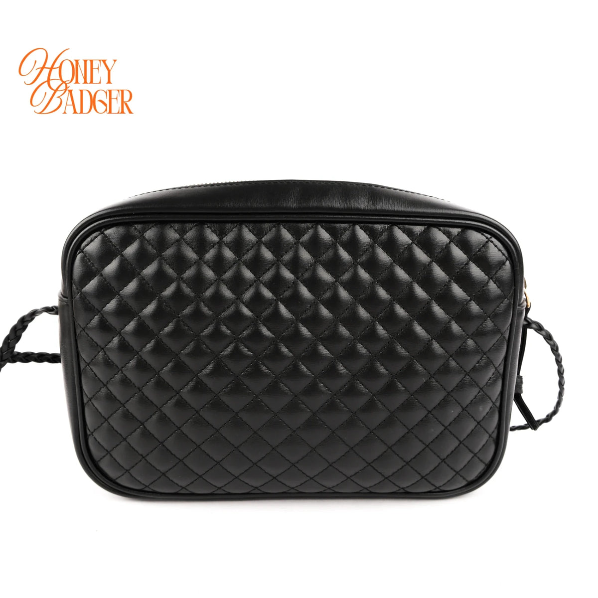 Gucci Quilted Leather Small Web Black Crossbody Shoulder Bag Rank A