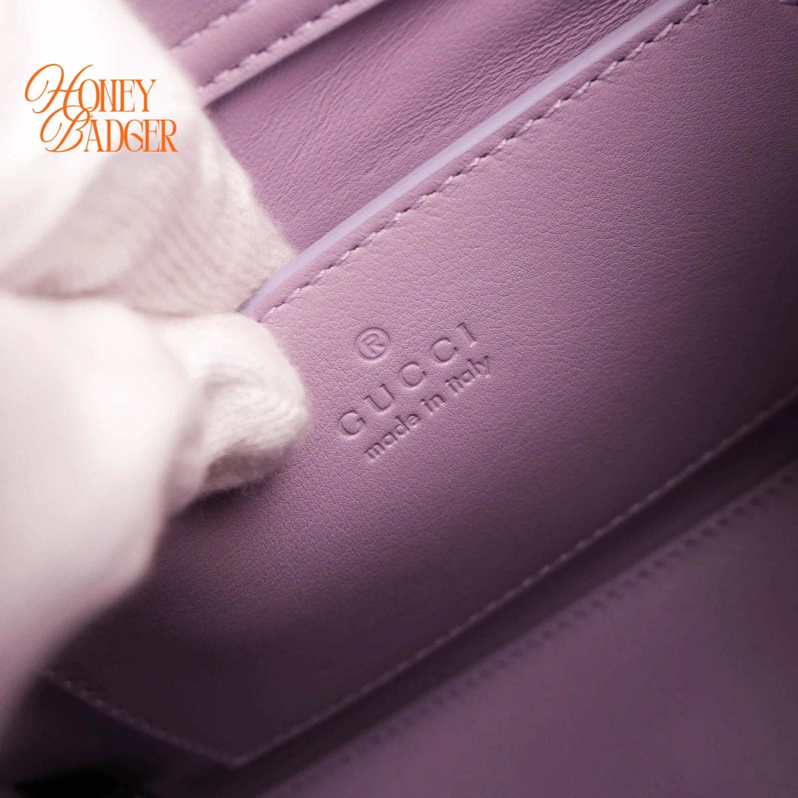 Gucci Diana Mini Purple Patent Bamboo Grade S