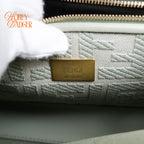 Fendi Peekaboo Mini Leather Light Green Gold Hardware Rank A