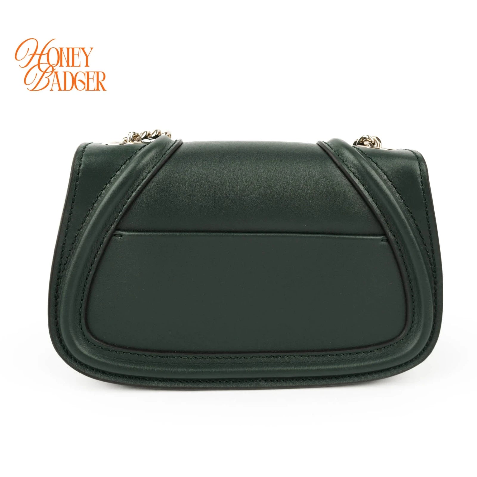 Gucci Blondie Small Chain Shoulder Bag Forest Green Leather Gold Hardware