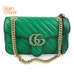 Gucci GG Marmont Small Green Leather Rank S