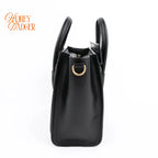 Celine Luggage Nano Black Smooth Leather Multicolor Stitch Rank A