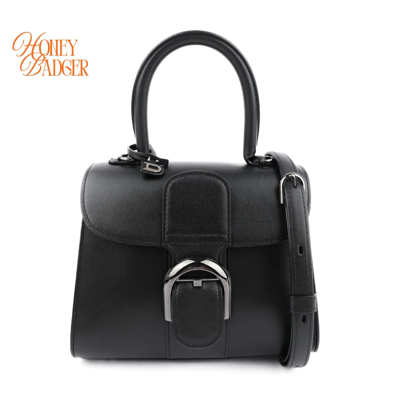 Delvaux Brillant Mini Smooth Leather Black Rank A