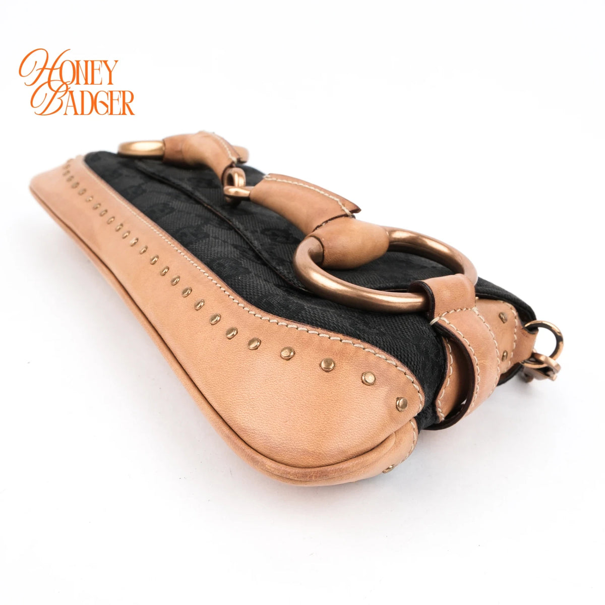 Gucci Horsebit GG Canvas Black/Brown Rank AB