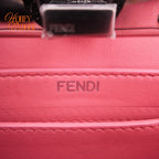 Fendi Peekaboo ISeeU Mini Leather Pink Silver Hardware Rank A