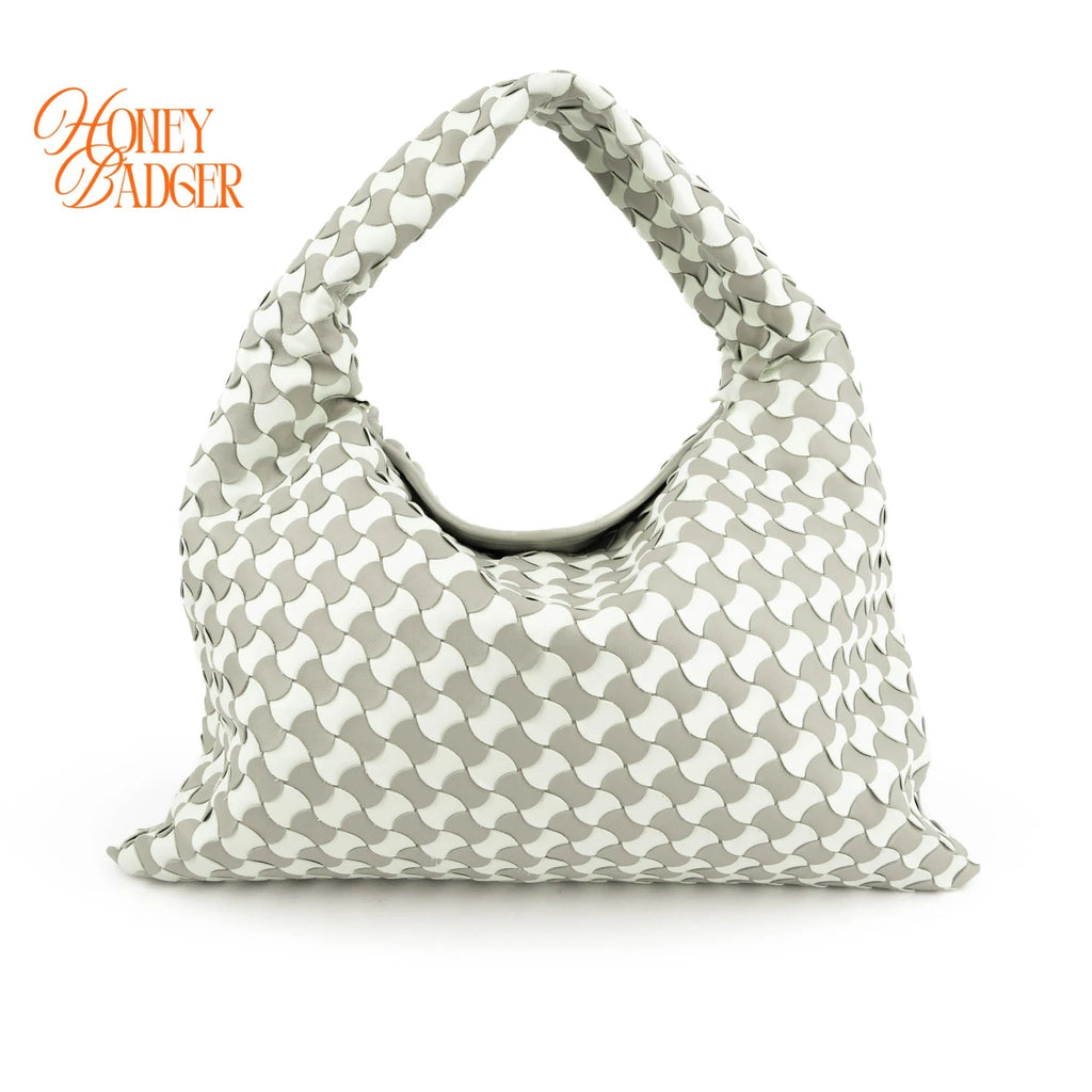 Bottega Veneta Hop in gray Intrecciato leather, Rank S