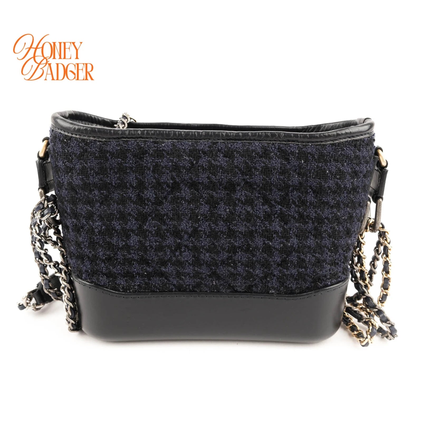 Chanel Gabrielle Hobo Small Navy Tweed Grade A