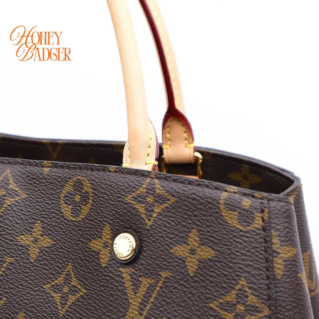Louis Vuitton Montaigne MM Monogram Canvas Brown Rank A