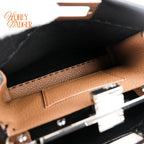 Fendi Peekaboo Mini Selleria Grained Leather Black Rank A
