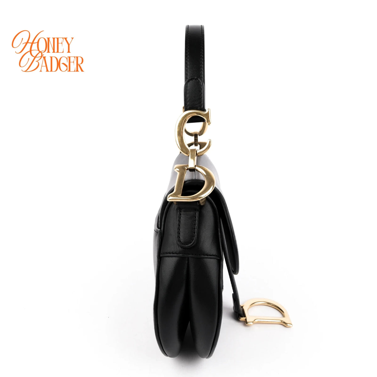 Dior Saddle Bag Calfskin Black Rank AB