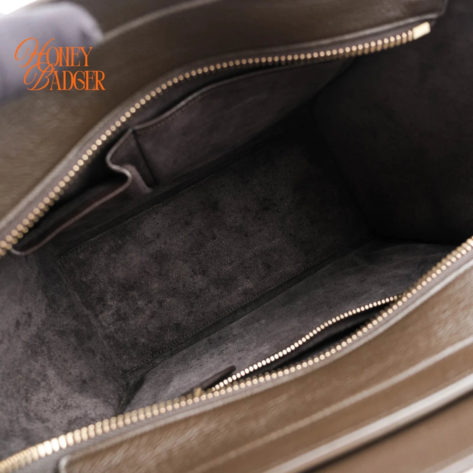 Celine Luggage Medium Grained Calfskin Brown Rank A