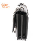 Saint Laurent Sunset Medium Grained Leather Grey Silver Hardware Rank A