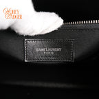 Saint Laurent Sac de Jour Medium Grained Leather Black 2-Way Bag Rank A