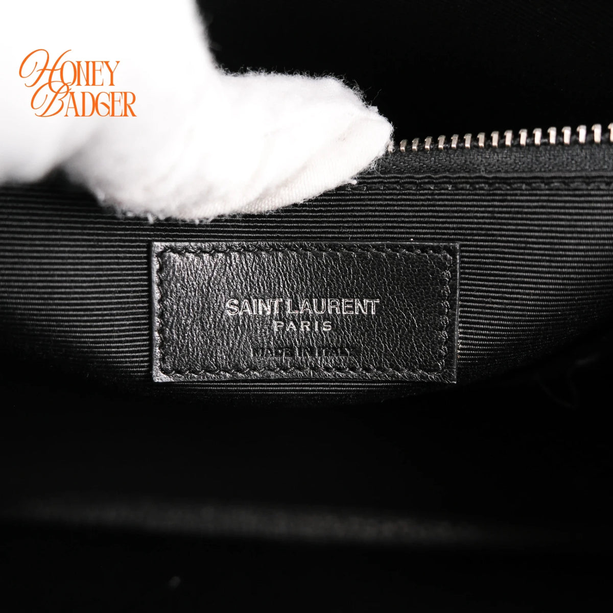 Saint Laurent Sac de Jour Medium Grained Leather Black 2-Way Bag Rank A