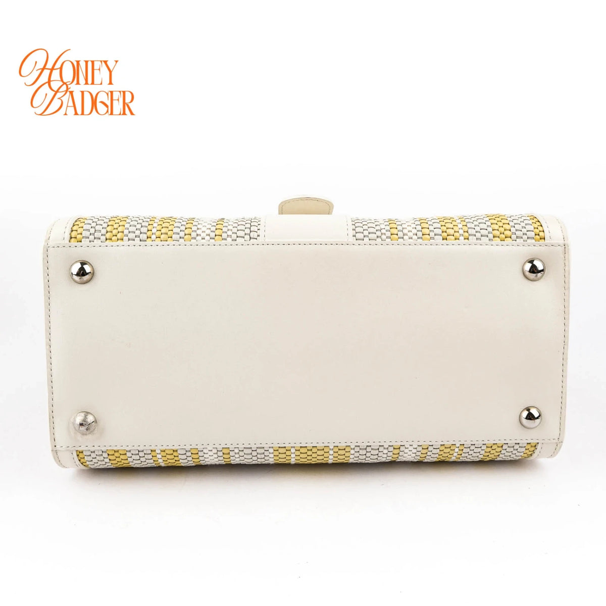 Delvaux Brillant MM Toile de Cuir Rainbow & Calf Souple Ivory Rank A