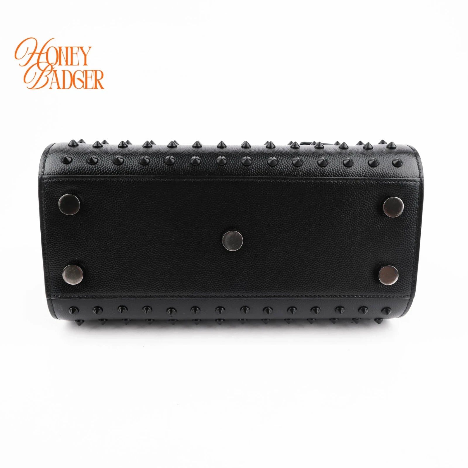 Saint Laurent Sac de Jour Nano Studded Leather Black Rank A