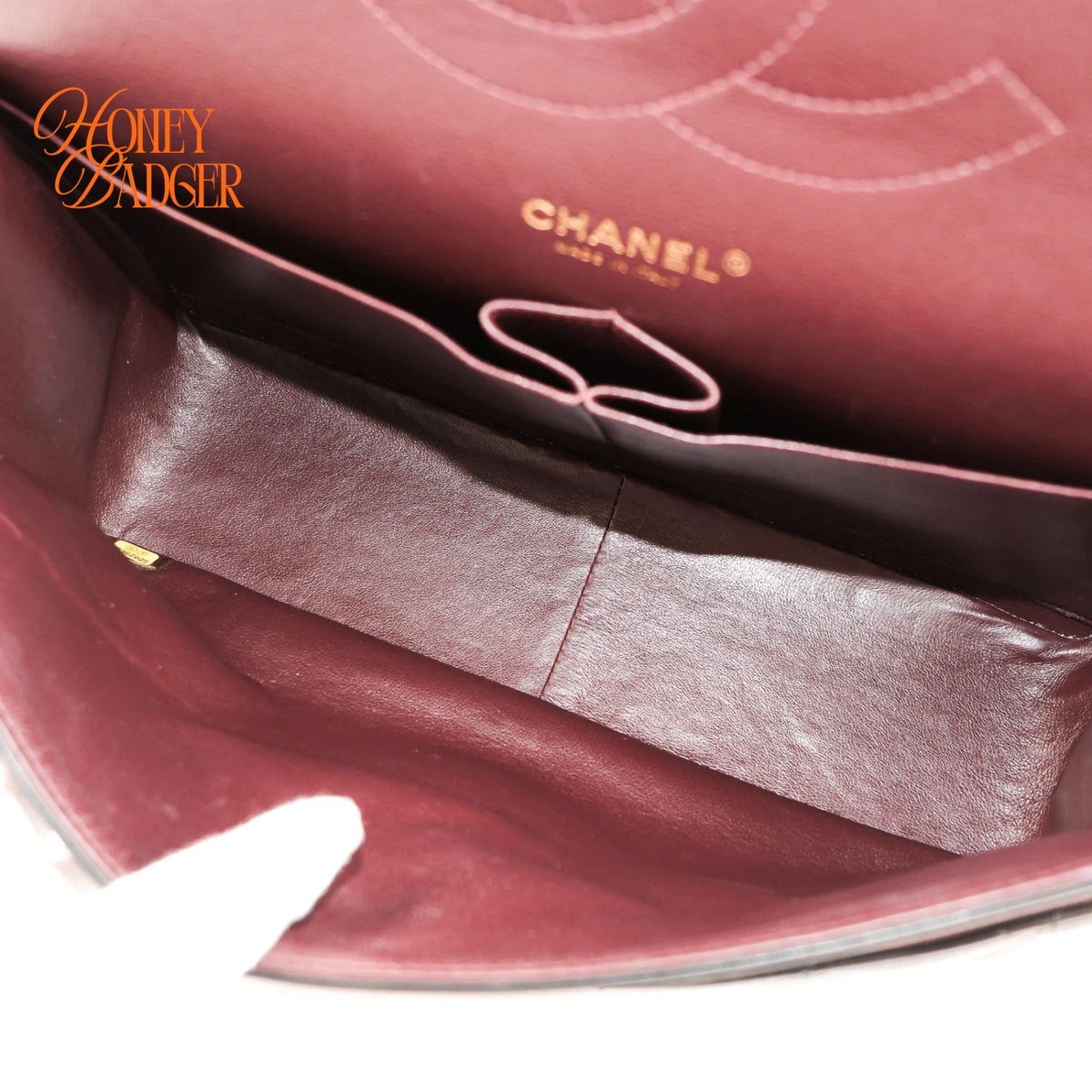 Chanel Classic Double Flap Jumbo 30 Lambskin Black Gold Hardware Rank AB