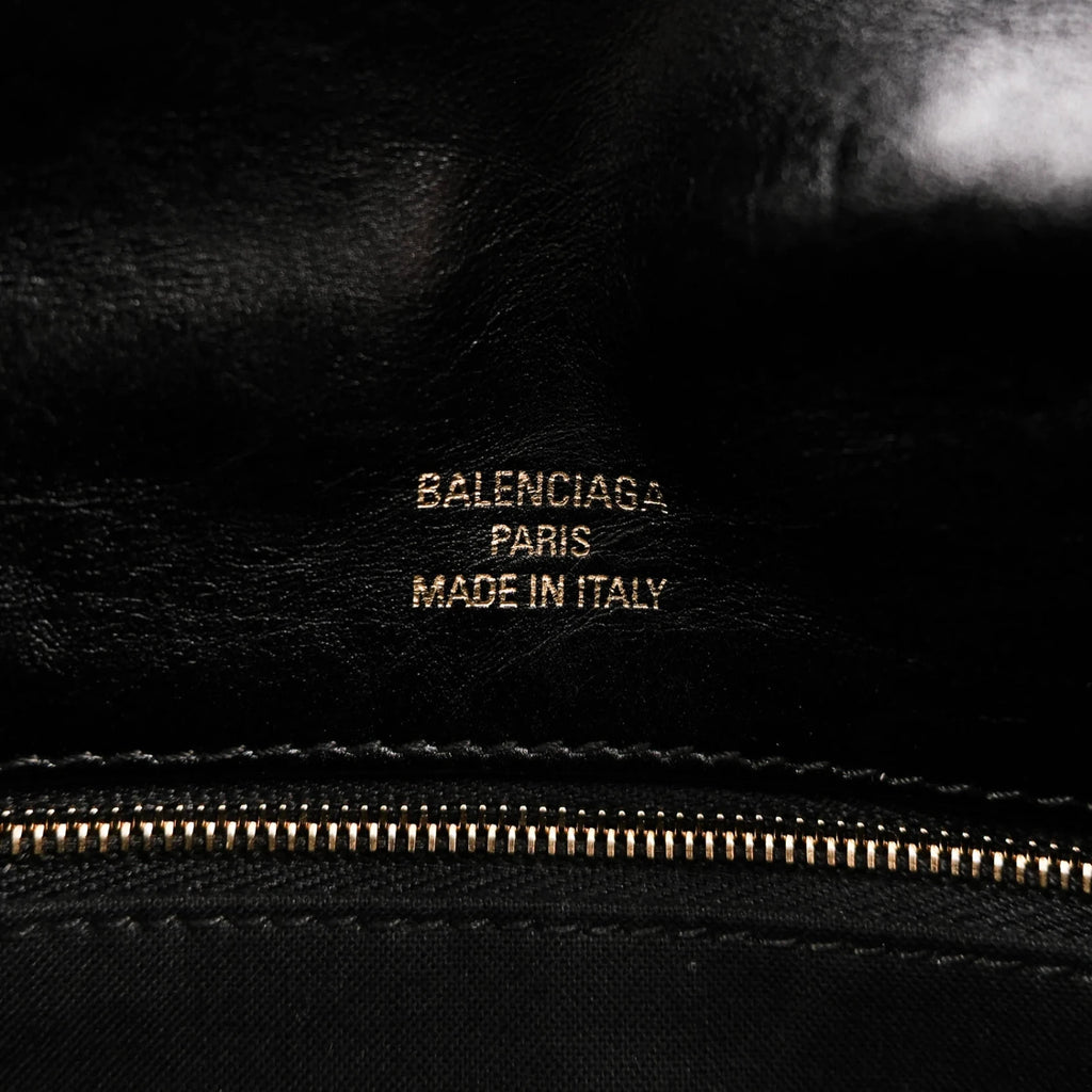 Balenciaga Monaco Leather Black Rank S
