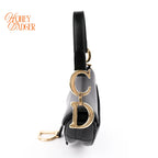 Dior Saddle Bag Calfskin Black Rank AB