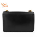 Dior J’Adior Medium Flap Bag Black Calfskin Gold Hardware Rank A