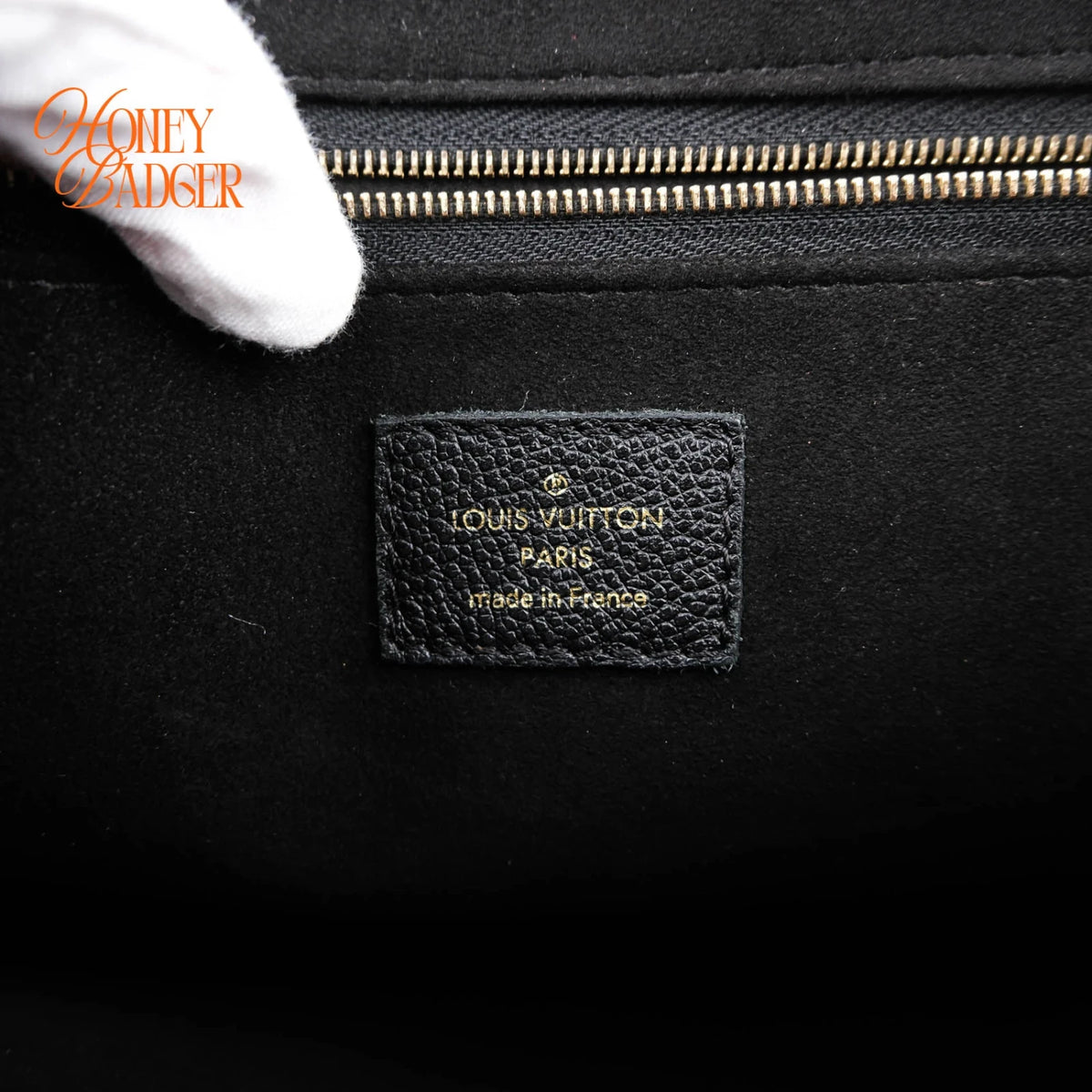 Louis Vuitton Saint-Germain MM Monogram Empreinte Noir Gold Hardware Rank A