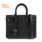 Saint Laurent Sac de Jour Nano Studs Black 2Way Handbag T3474 Rank A