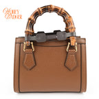 Gucci Diana Mini Leather Brown Rank S