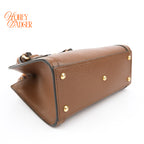 Gucci Diana Mini Leather Brown Rank S