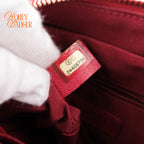 Chanel Gabrielle Small Hobo Bag Bordeaux Pink Tweed Graphic Patch Leather