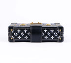 Louis Vuitton Black Catgram Transformed Monogram Petite Malle Trunk Bag - M44437 Rare Collector's Piece