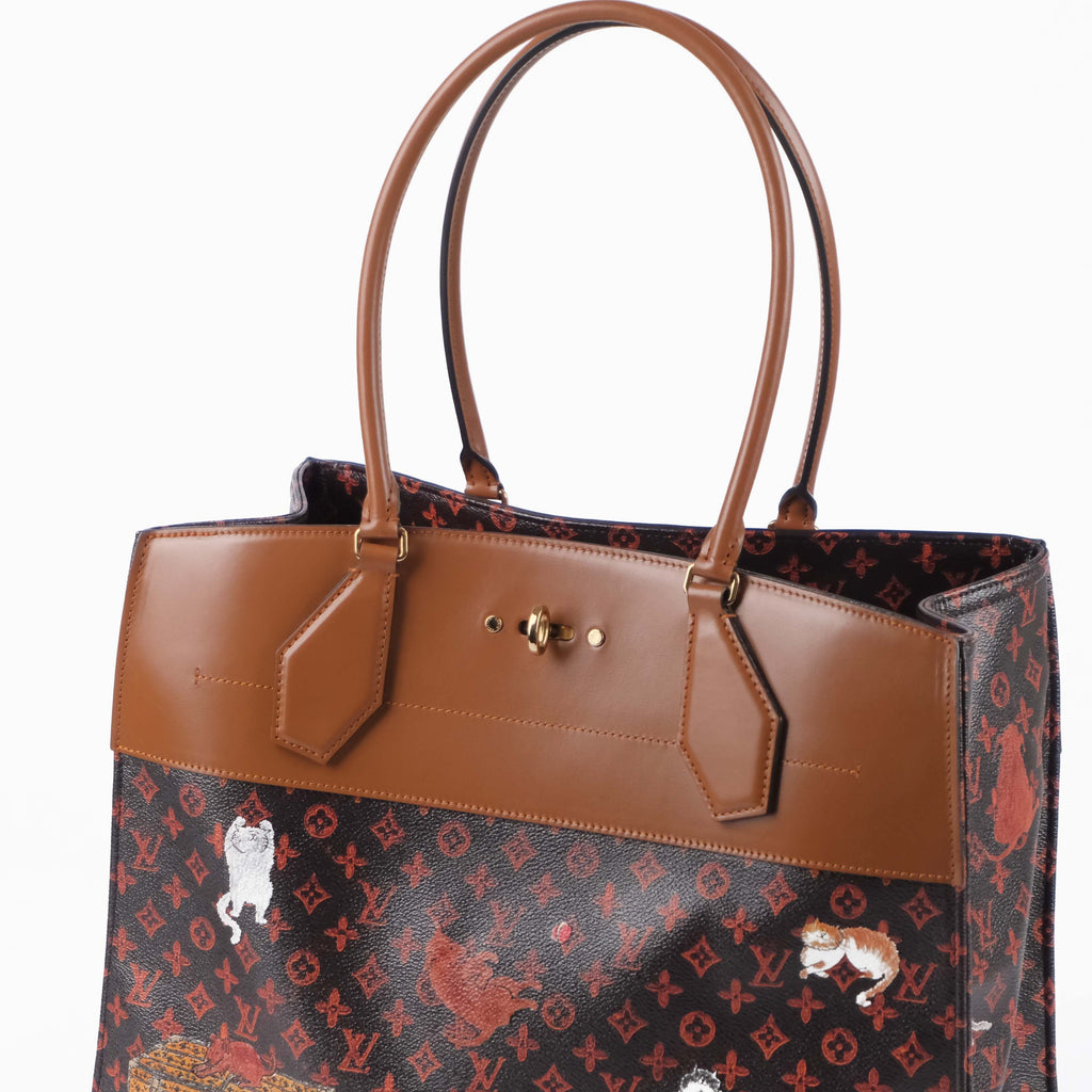 Louis Vuitton City Steamer XXL Catgram Monogram Tote Bag - M44433 Limited Edition Travel Bag(Includes Matching Pouch)