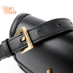Saint Laurent Solferino Small Satchel Bag Black Box Leather Gold Hardware 651264