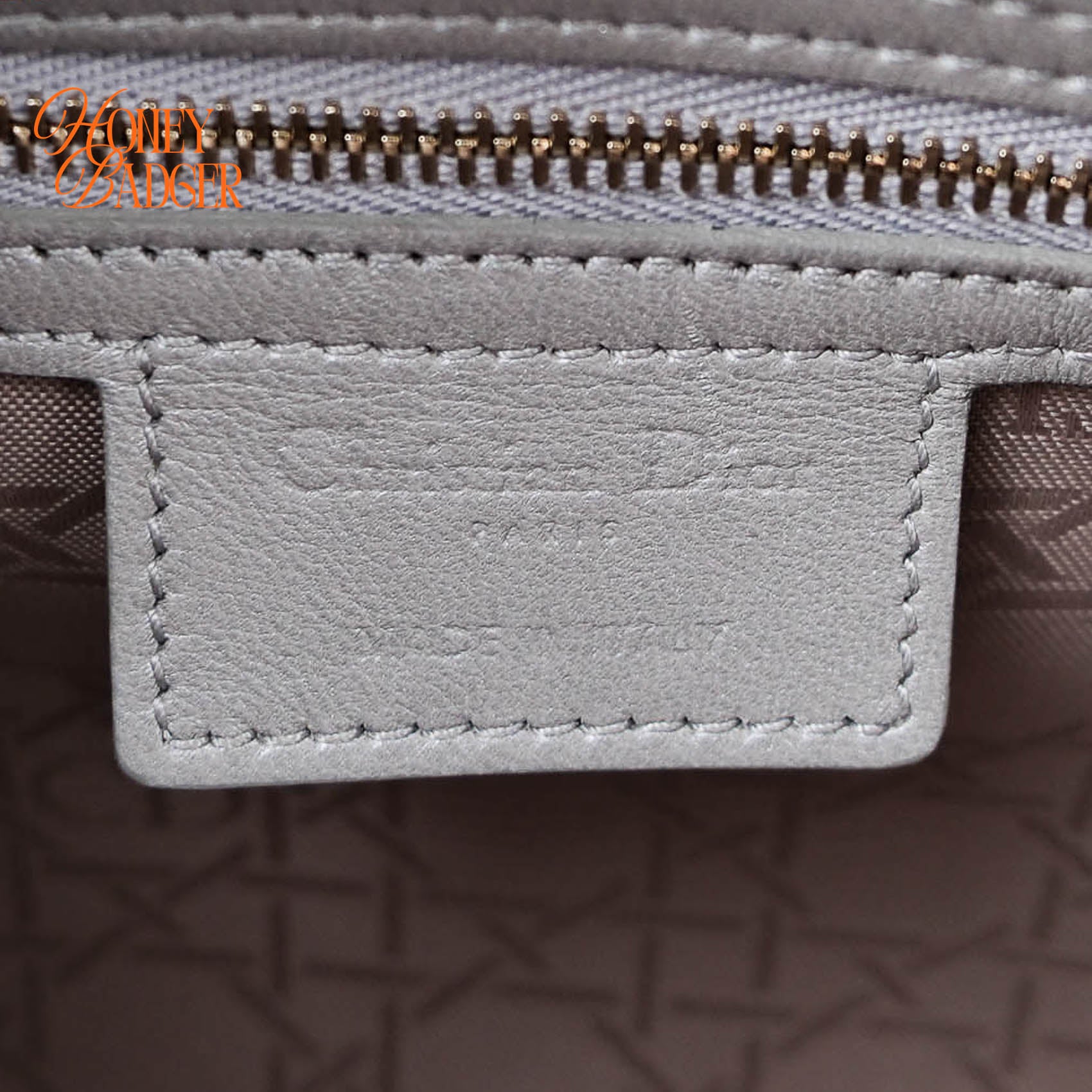 Dior Lady Dior Medium Cannage Leather 2WAY Handbag Pearl Gray