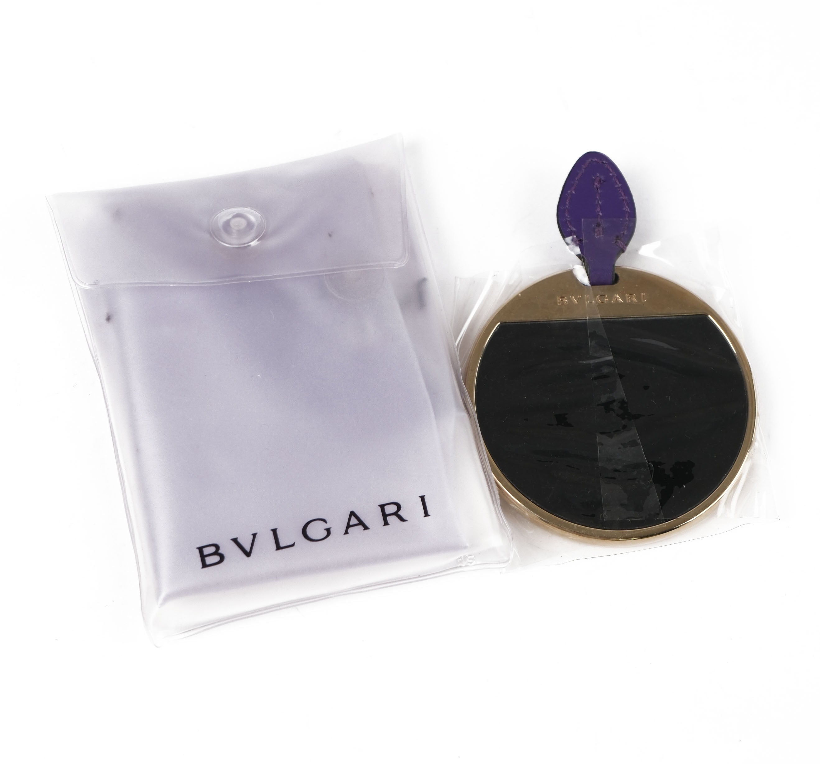 Bvlgari Serpenti Forever Chain Shoulder Bag Smooth Leather Purple Enamel Snakehead