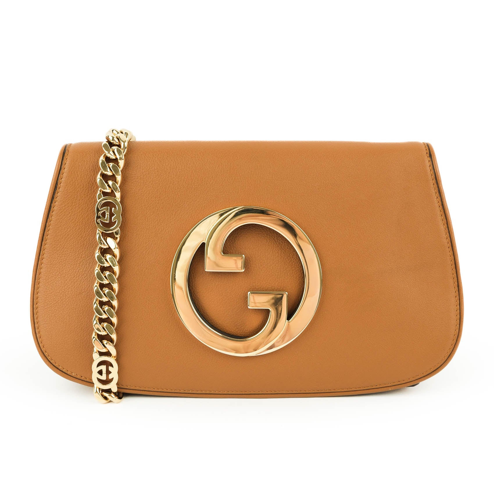Gucci Blondie small shoulder bag in brown leather