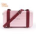 IOR and RIMOWA Clutch Bag Matt Pink Aluminium Shoulder Case