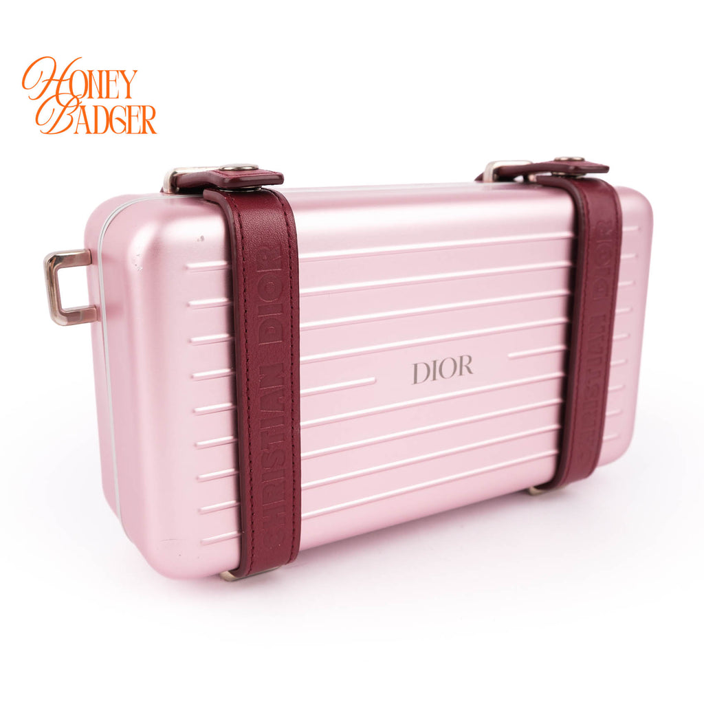 IOR and RIMOWA Clutch Bag Matt Pink Aluminium Shoulder Case