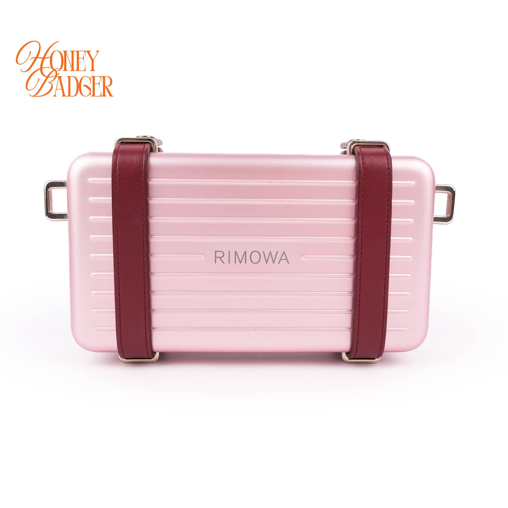 IOR and RIMOWA Clutch Bag Matt Pink Aluminium Shoulder Case