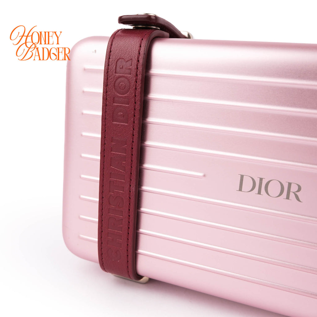 IOR and RIMOWA Clutch Bag Matt Pink Aluminium Shoulder Case
