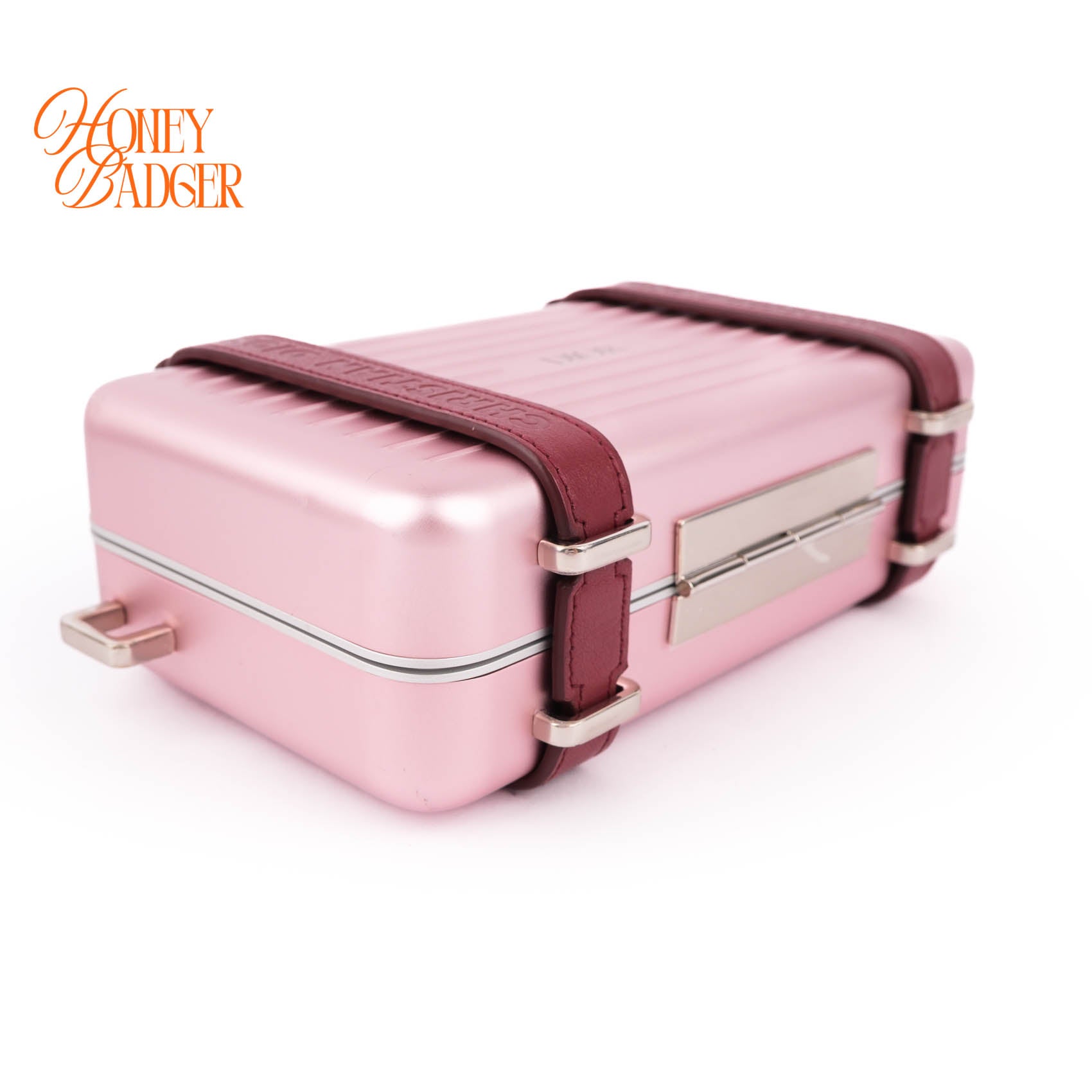 IOR and RIMOWA Clutch Bag Matt Pink Aluminium Shoulder Case