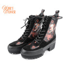 Louis Vuitton x Grace Coddington Catogram Laureate Platform Desert Boots Size 41