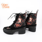 Louis Vuitton x Grace Coddington Catogram Laureate Platform Desert Boots Size 41