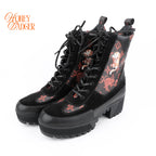 Louis Vuitton x Grace Coddington Catogram Laureate Platform Desert Boots Size 41