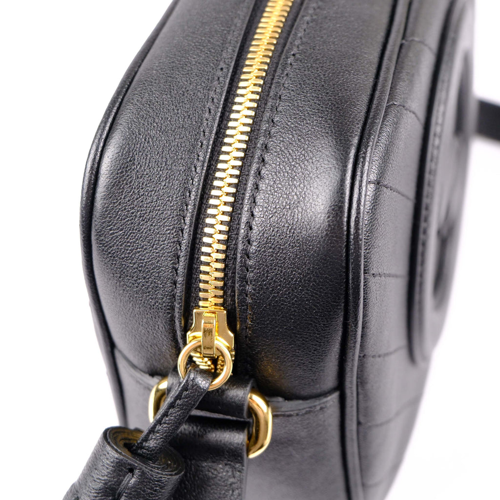Gucci Blondie Small Shoulder Bag Black Leather Crossbody 742360