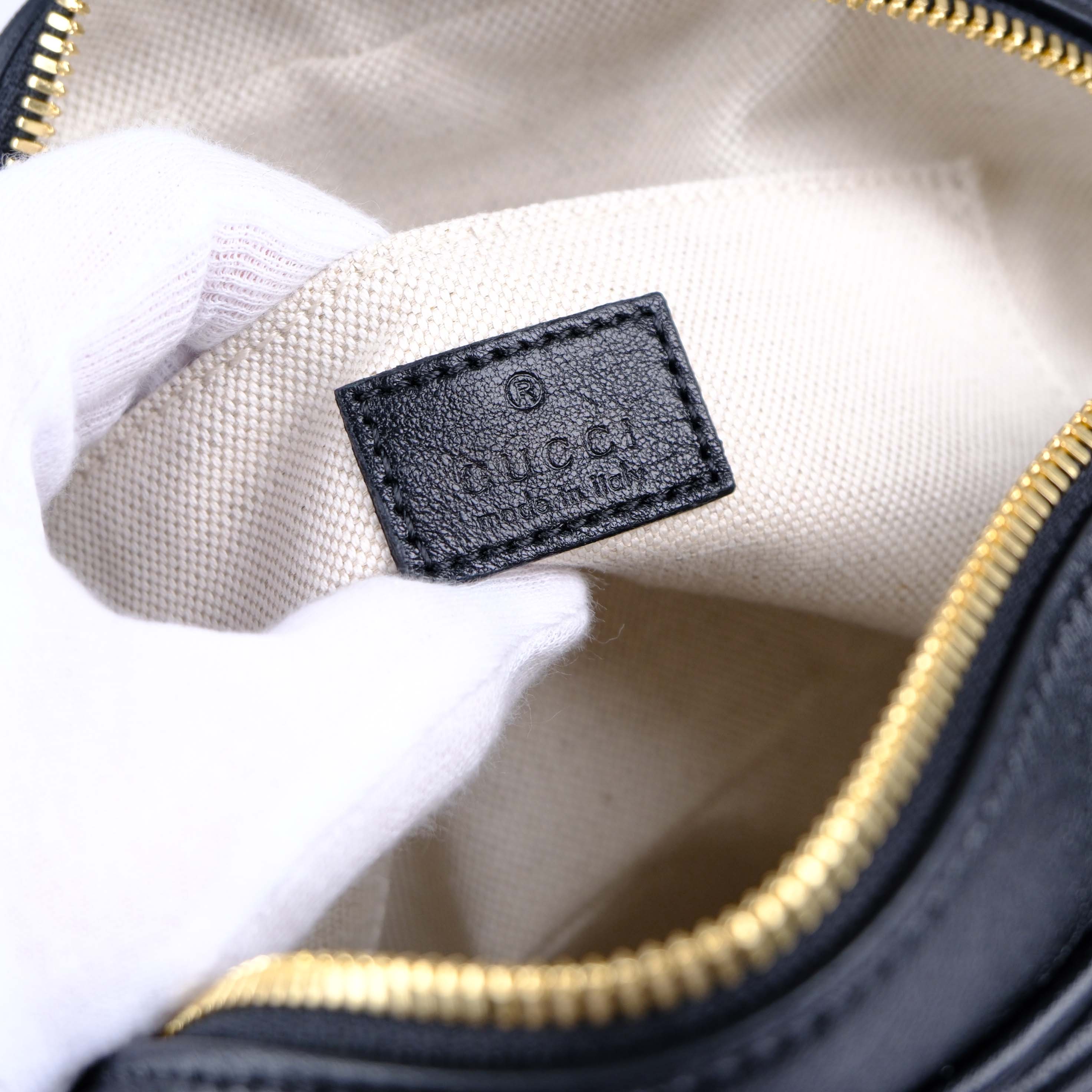 Gucci Blondie Small Shoulder Bag Black Leather Crossbody 742360