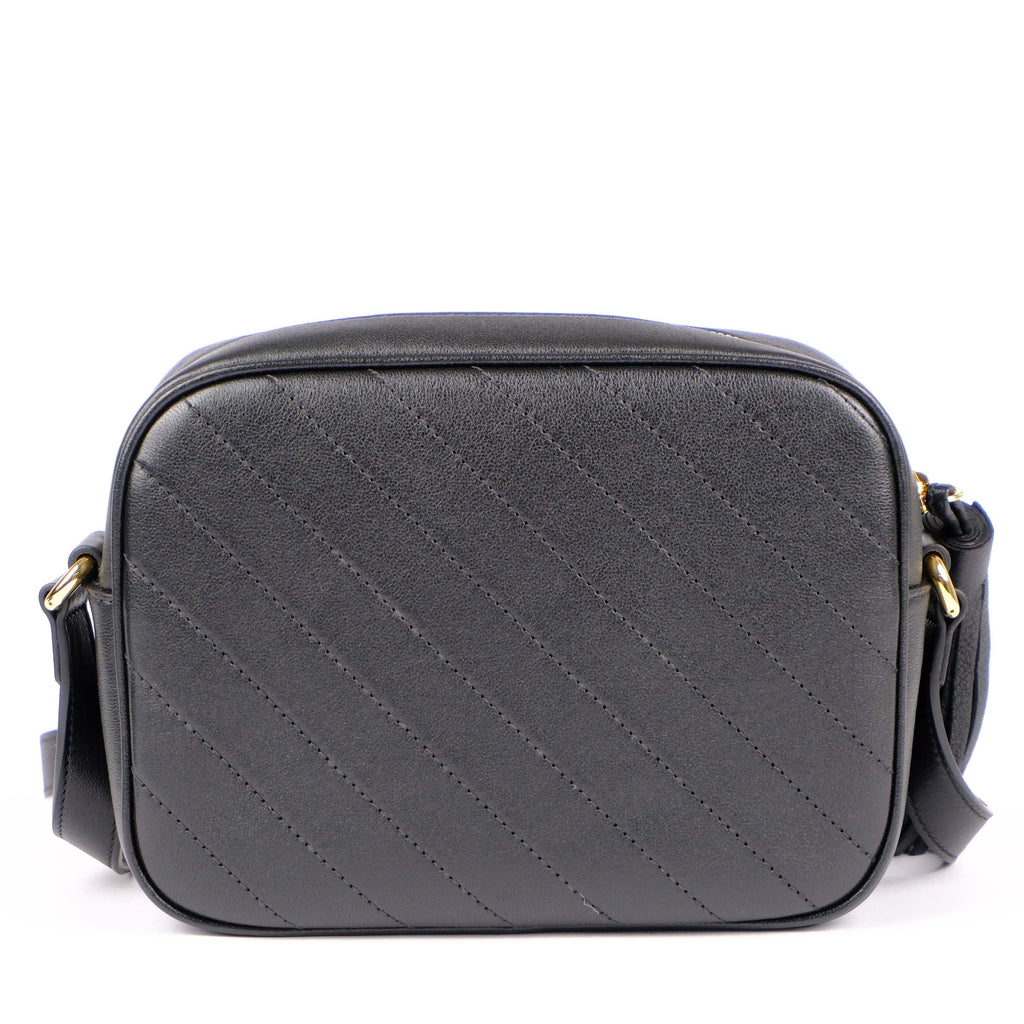 Gucci Blondie Small Shoulder Bag Black Leather Crossbody 742360