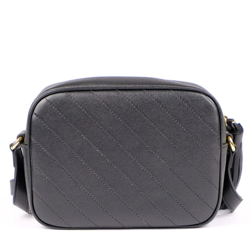 Gucci Blondie Small Shoulder Bag Black Leather Crossbody 742360