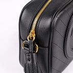 Gucci Blondie Small Shoulder Bag Black Leather Crossbody 742360